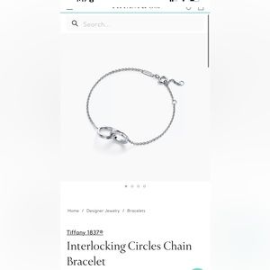 Tiffany 1836 Interlocking Circles Chain Bracelet